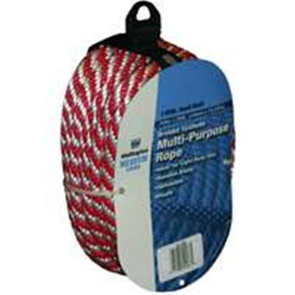 The Lehigh Group The Lehigh Group 44166-88002 Rope Polyp Braided Red And White .38 x 50 6209043